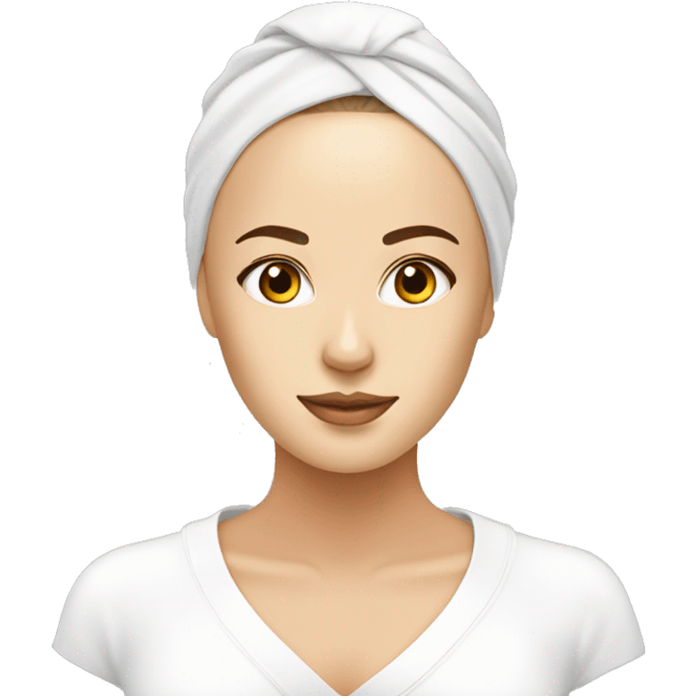 SPA, face mask, relax, girl, white girl emoji