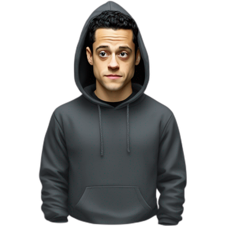 rami-malek-hoodie-hacker-on-head emoji