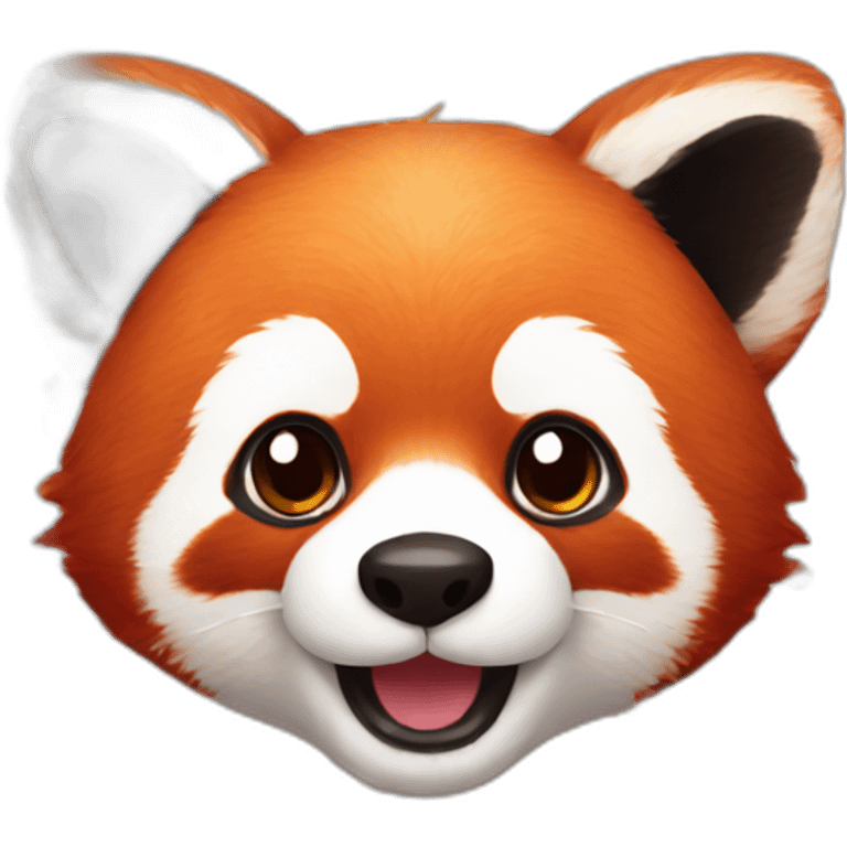 Red panda confetti emoji