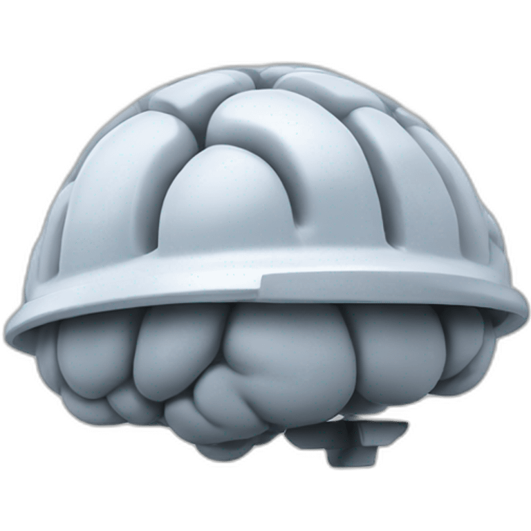 brain with hard hat emoji