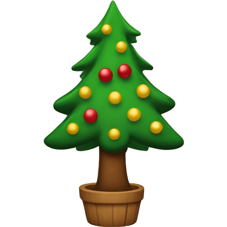 Houten kerstboom emoji