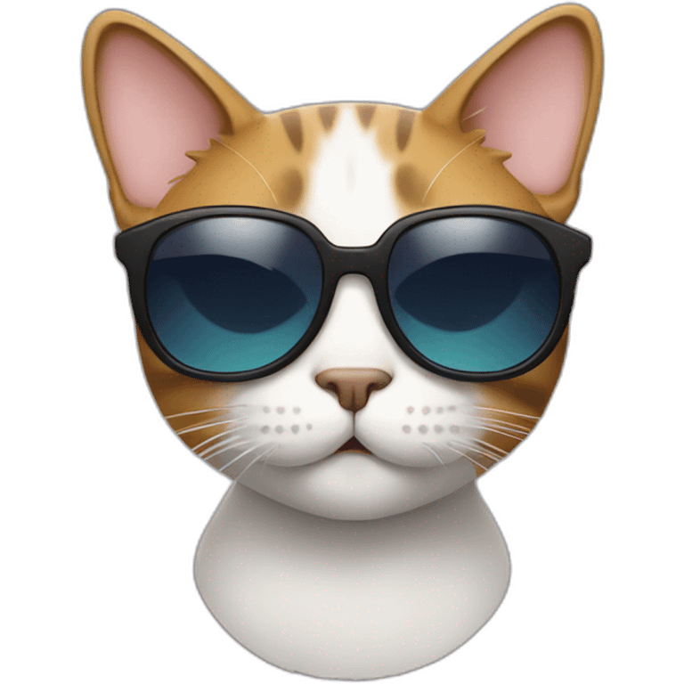 Cat with sunglasses emoji