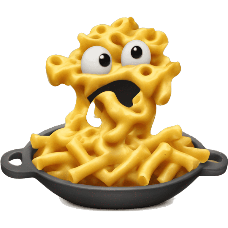 Evil macaroni and cheese  emoji