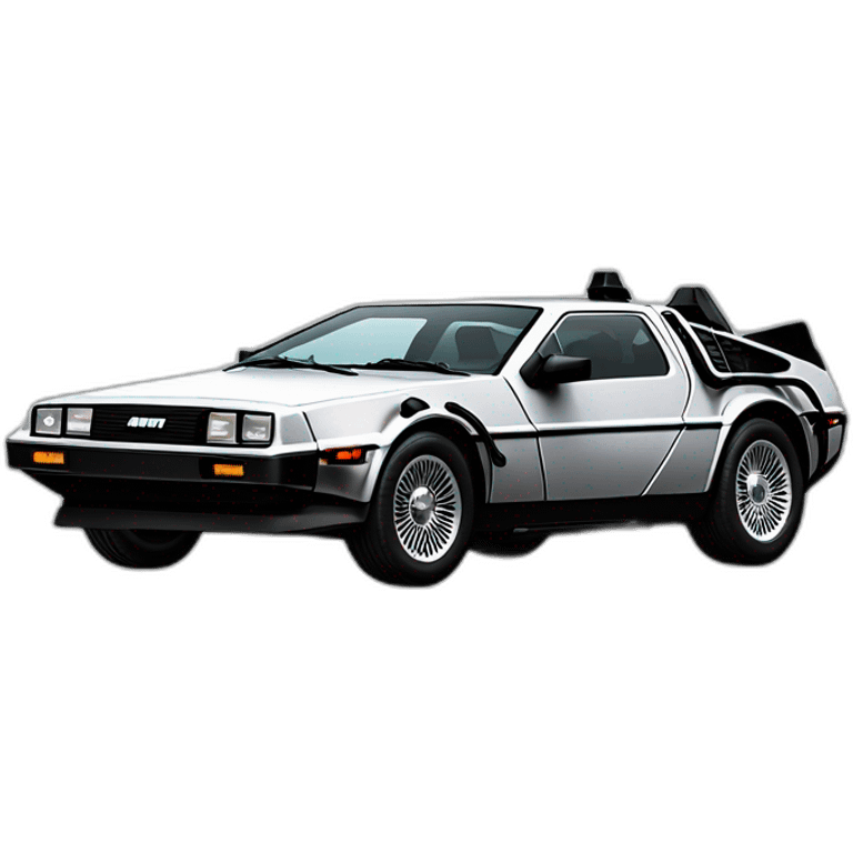 delorean dmc 12 emoji