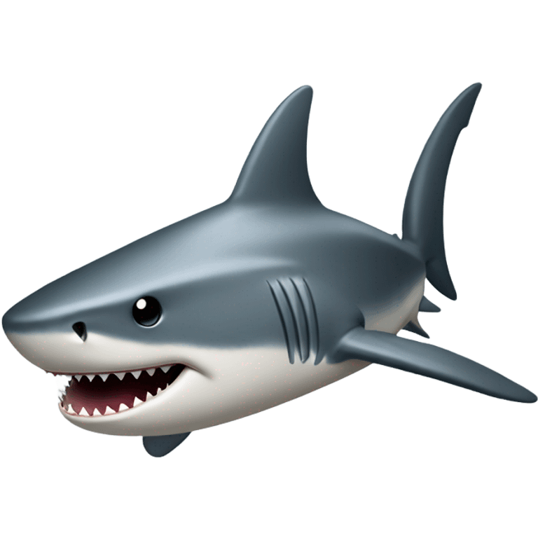 Shark without top emoji