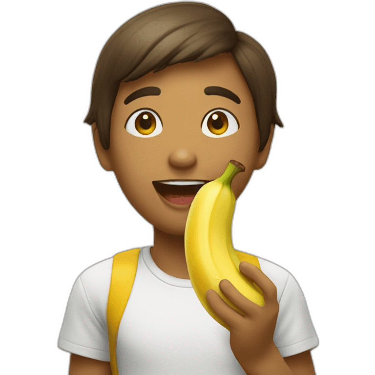 Gordinha comendo pão com banana emoji