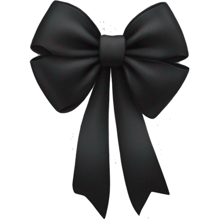 Black bow emoji