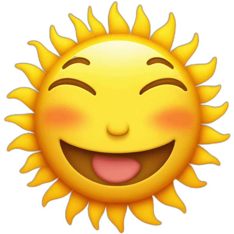 smiling sun sob emoji