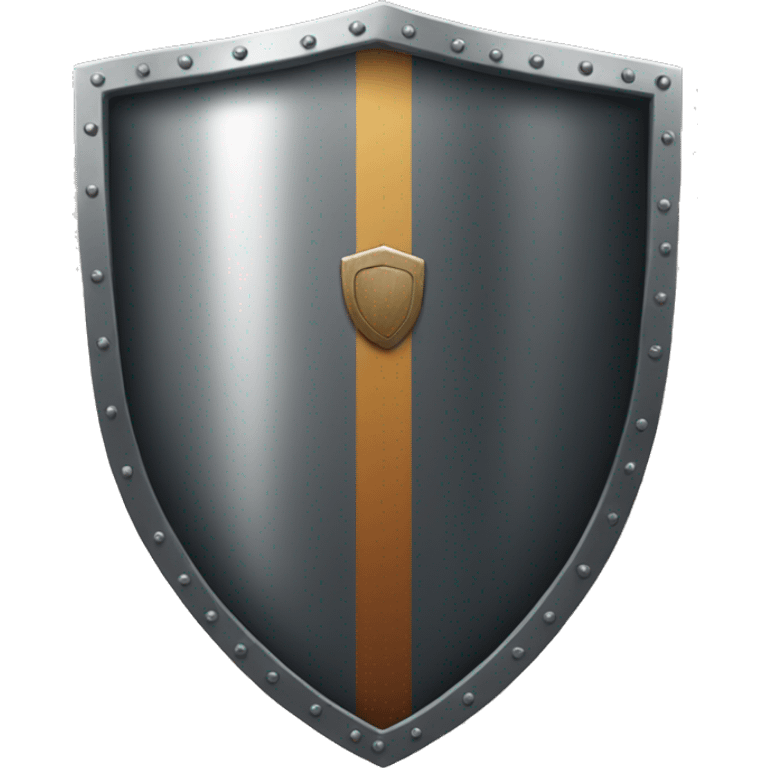 Shield made with an iPhone emoji