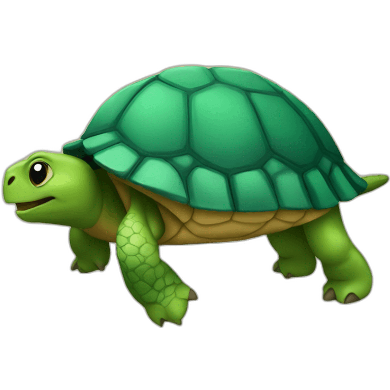 Tortue sur cheval emoji