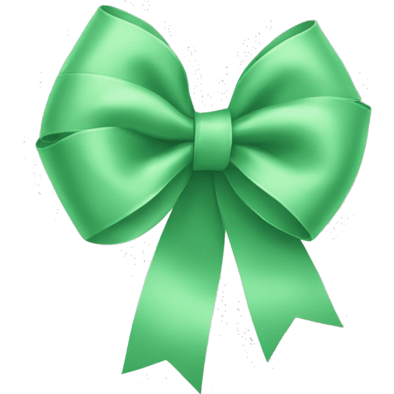 light green bow emoji