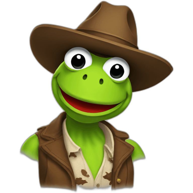 Kermit cowboy emoji