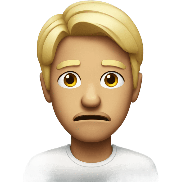 disgusted judgmental face emoji