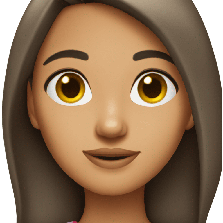 Pretty brunette girl emoji