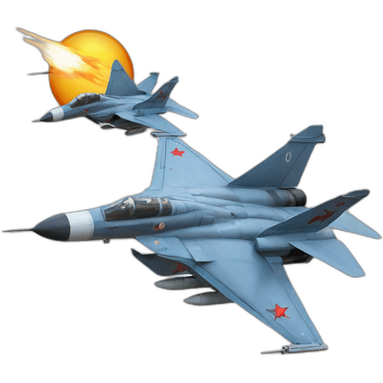 fighting jet mig-24 emoji