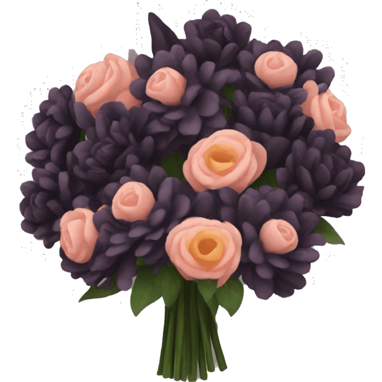 Bouquet of dark flowers  emoji