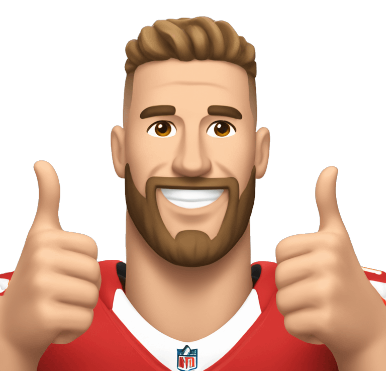 travis kelce two thumbs up emoji