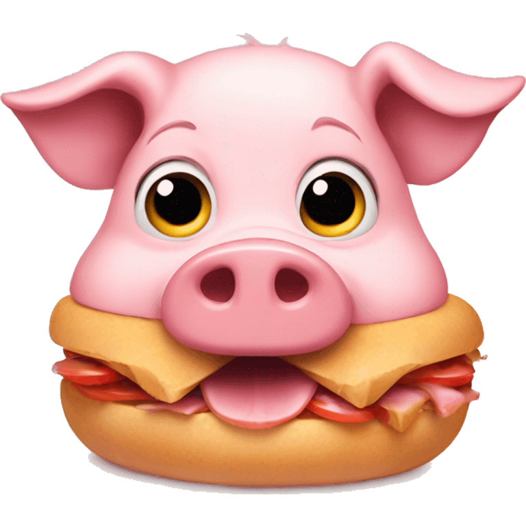 hungry pig emoji