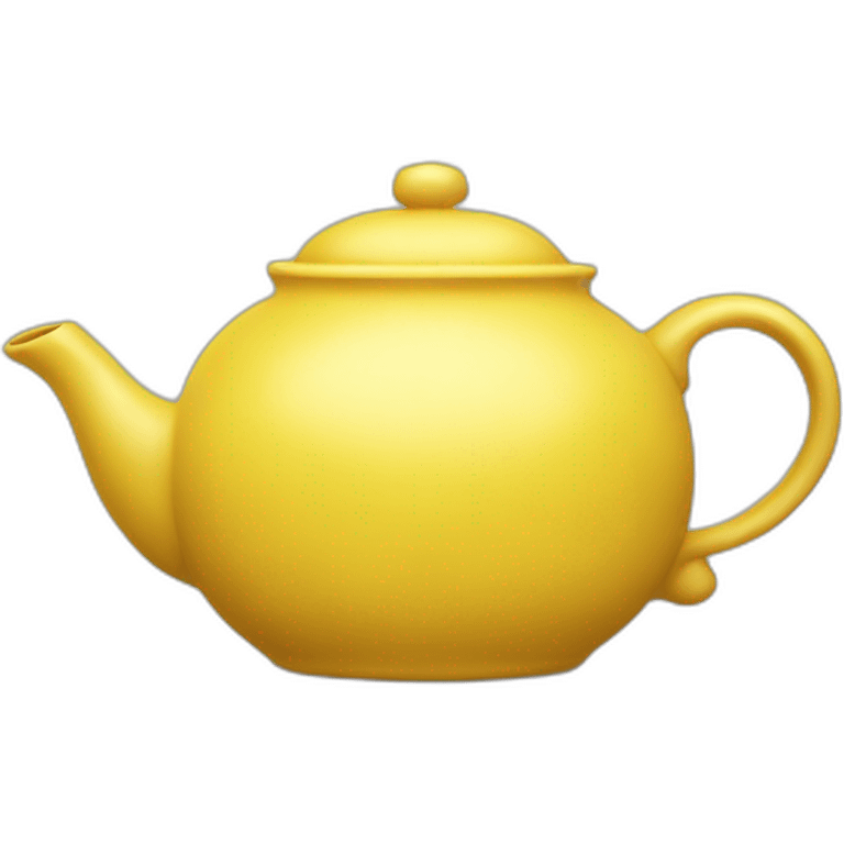 Yellow teapot emoji