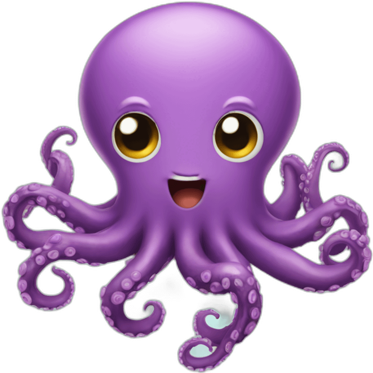 Octopus with 5 tentacles  emoji