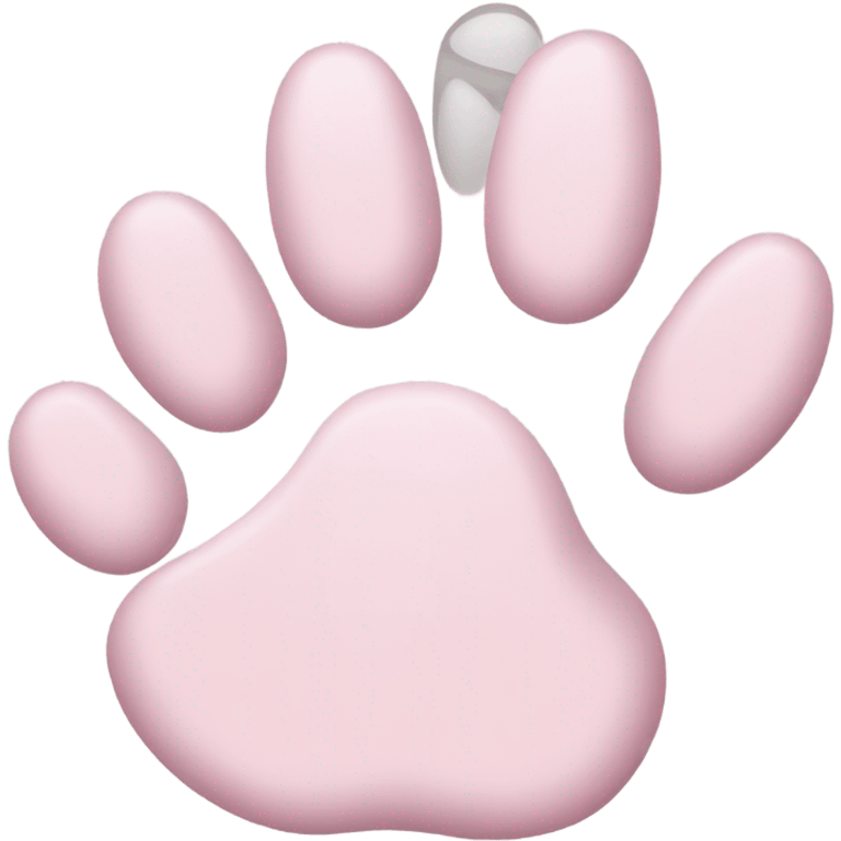 light pink kitten paw emoji