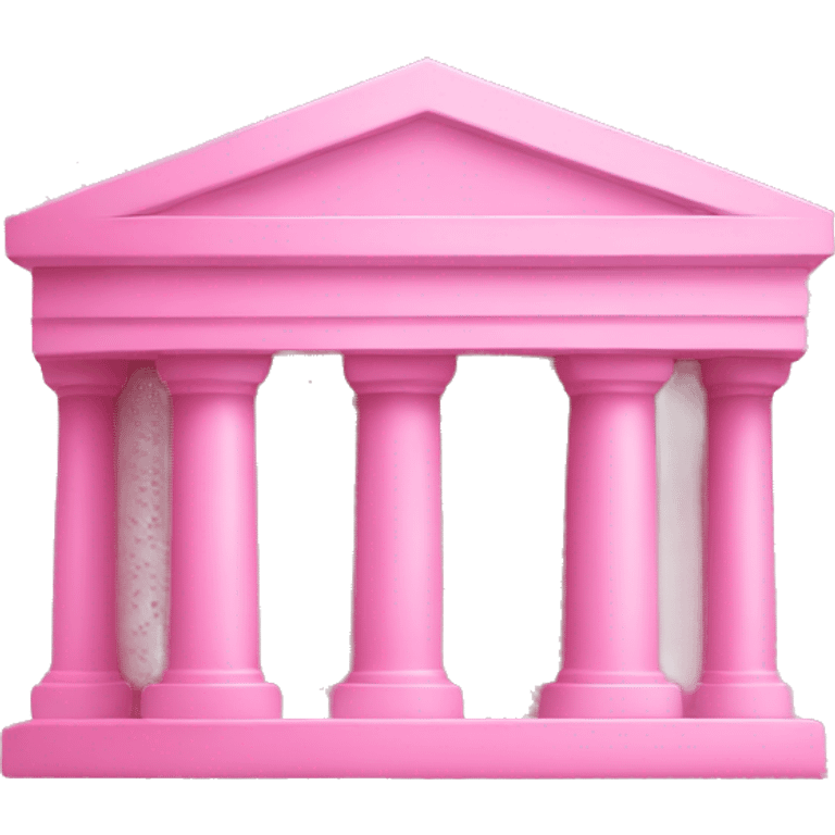 Pink bank emoji