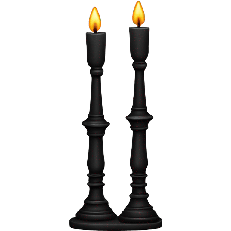 black gothic candlestick emoji