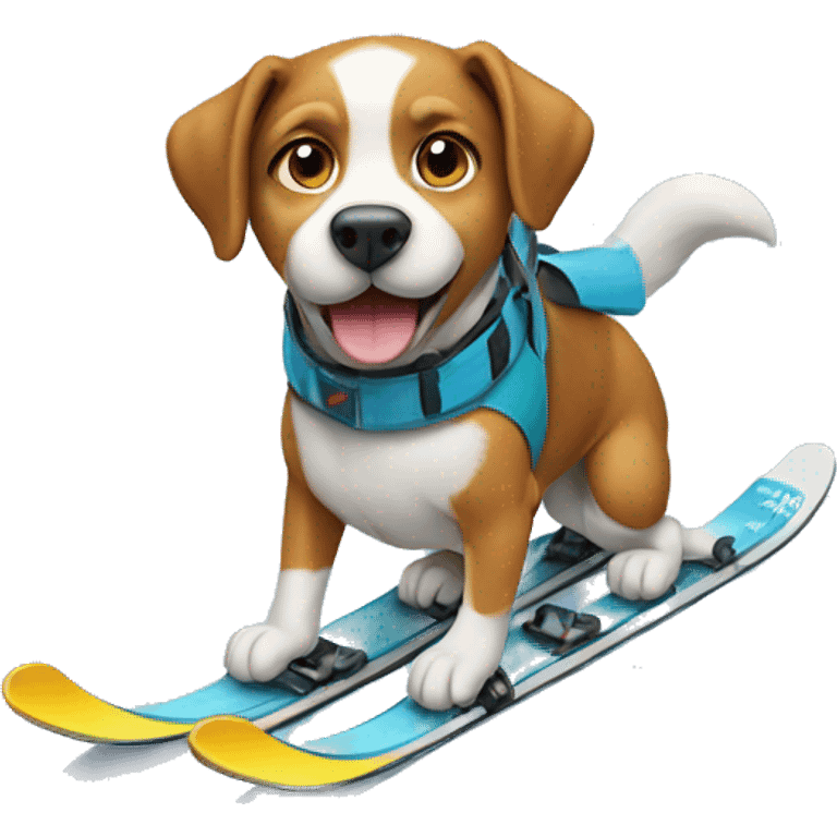 Dog doing ski  emoji