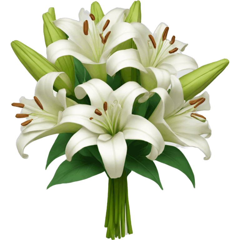 bouquet of lillie flowers emoji