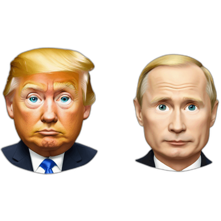 Putin and Trump emoji