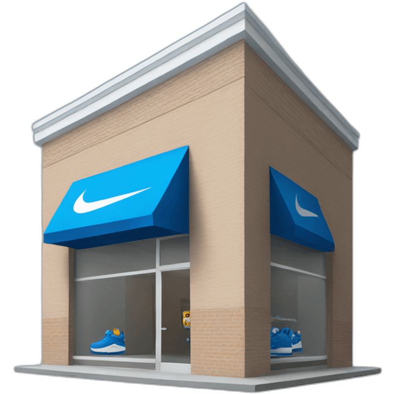 blue nike shop emoji