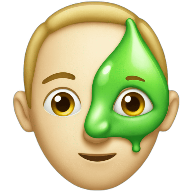 green nose drop emoji