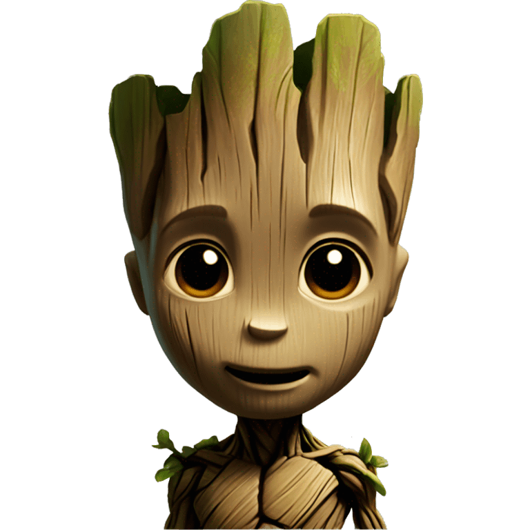 Baby groot head without body  emoji