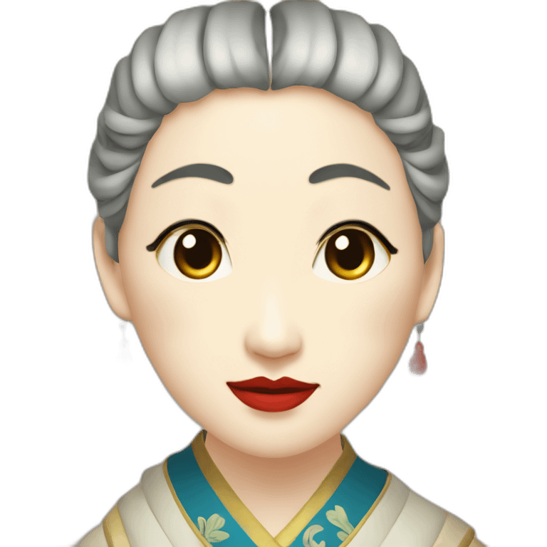 The face of the emperor's concubine in medieval China emoji