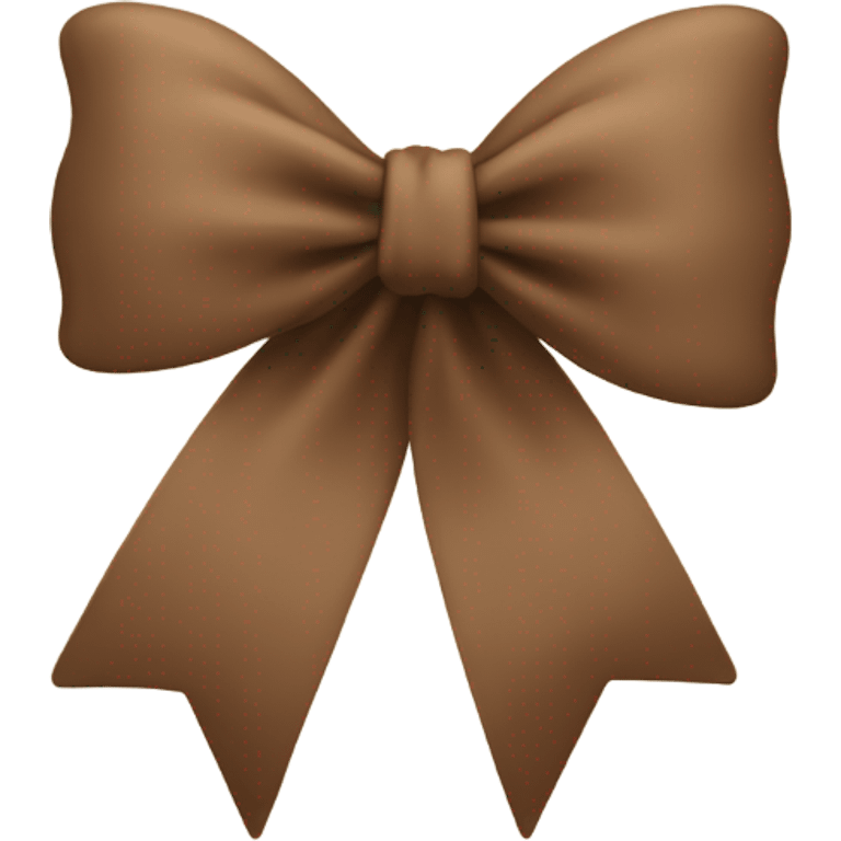 brown bow on beige star emoji