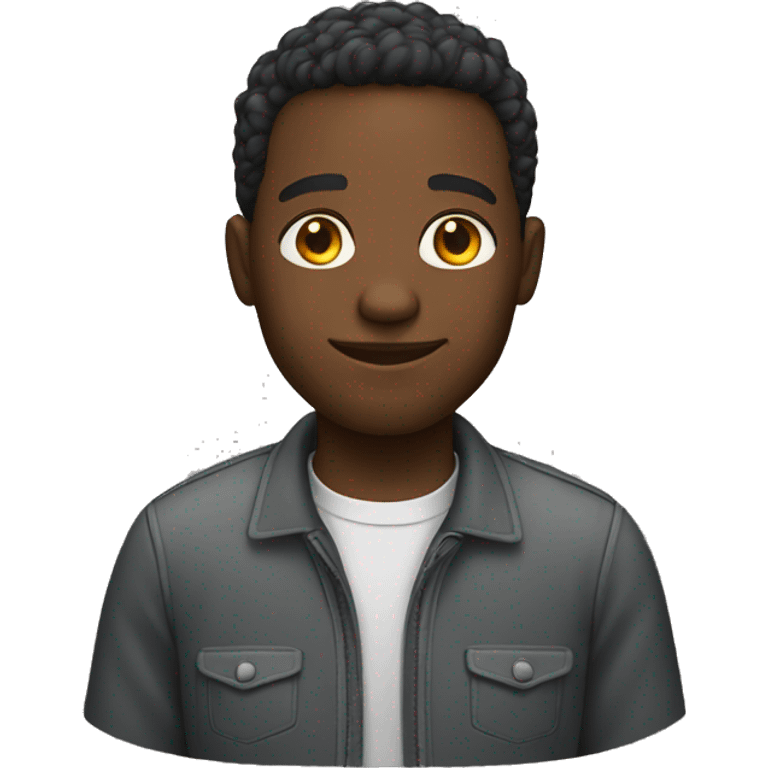 Black male software engineer emoji