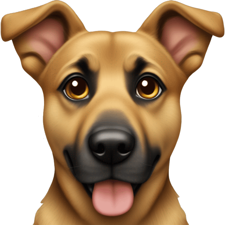 Schäferhund mischling schwarz-braun  emoji