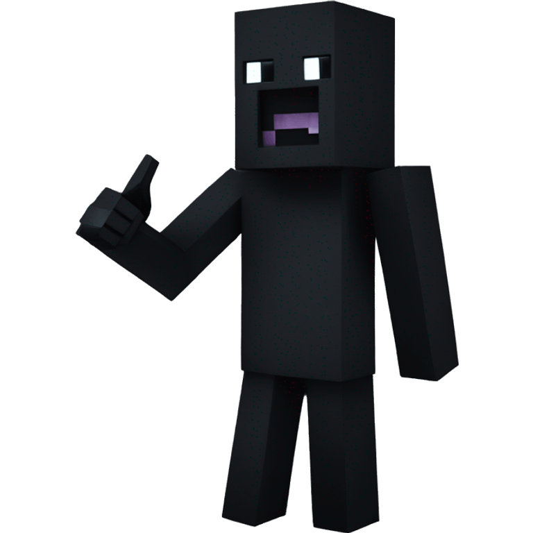 Minecraft enderman with thumb up emoji