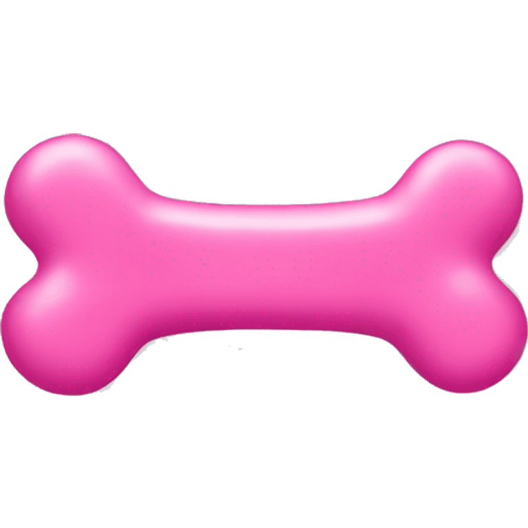 Pink dog bone emoji