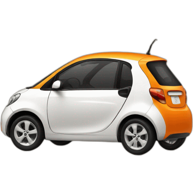 Small orange electric car emoji