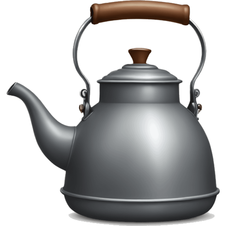 Gray vintage kettle emoji