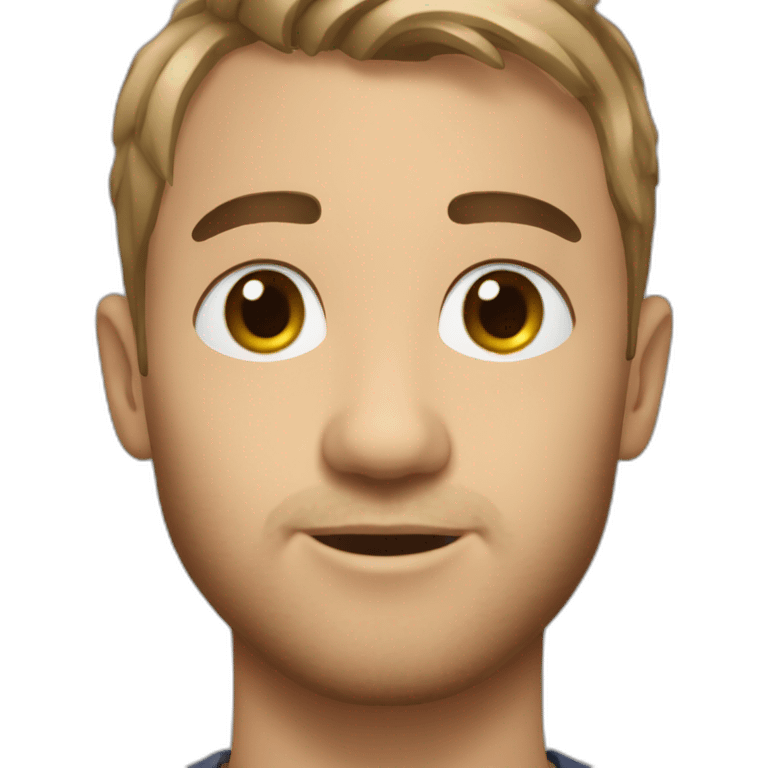 Maxime Richard with short hair emoji