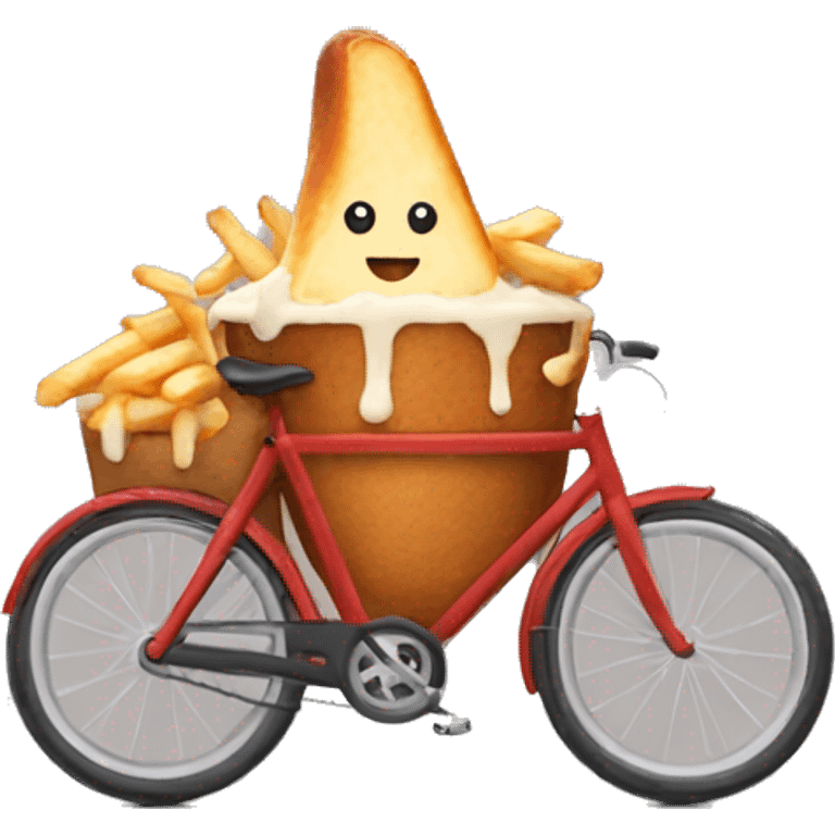 POUTINE SUR UN VELO emoji