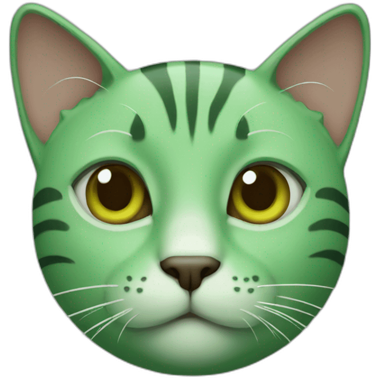 green cat emoji