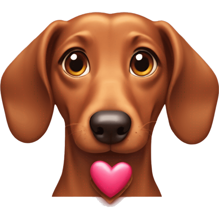 Weiner dog hearts emoji