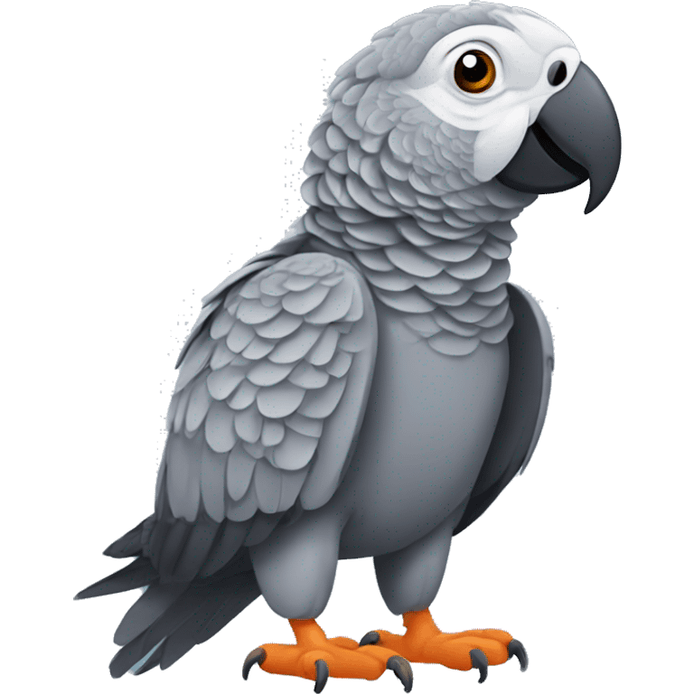 African grey parrot emoji