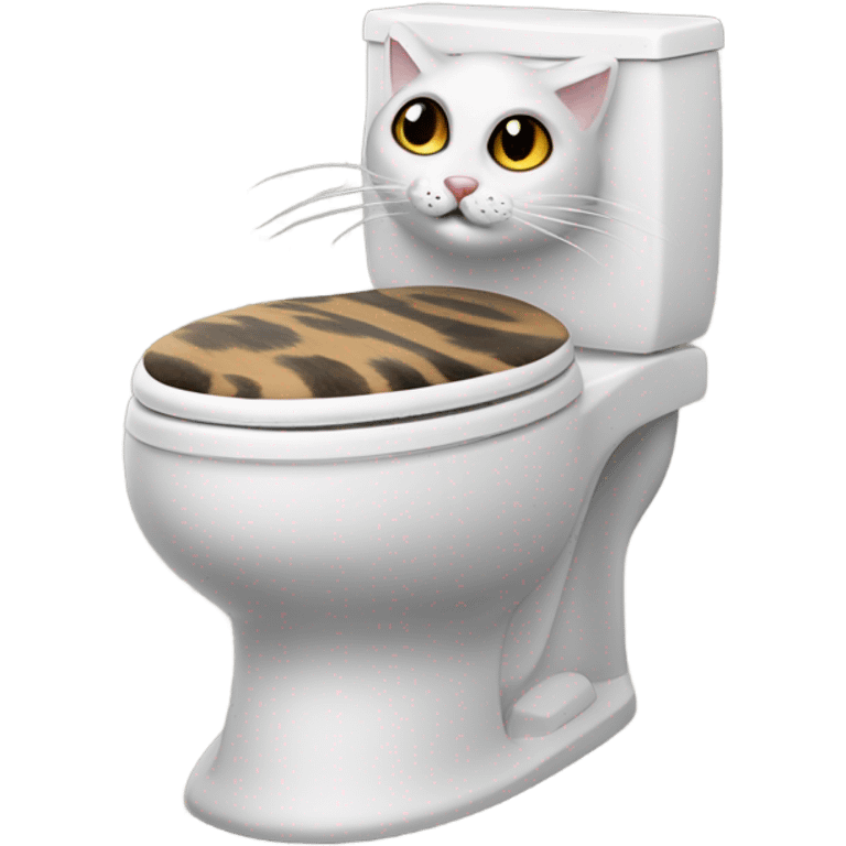 Skibidi toilet cat emoji