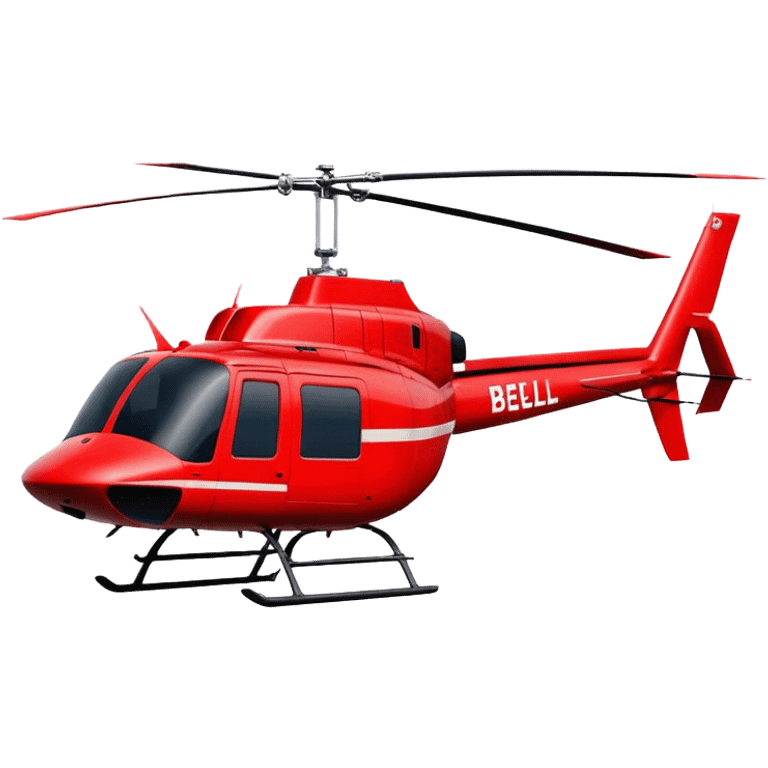 Bell 206 - Bell Helicopter (Model Year: 2021) (Iconic colour: Red) emoji