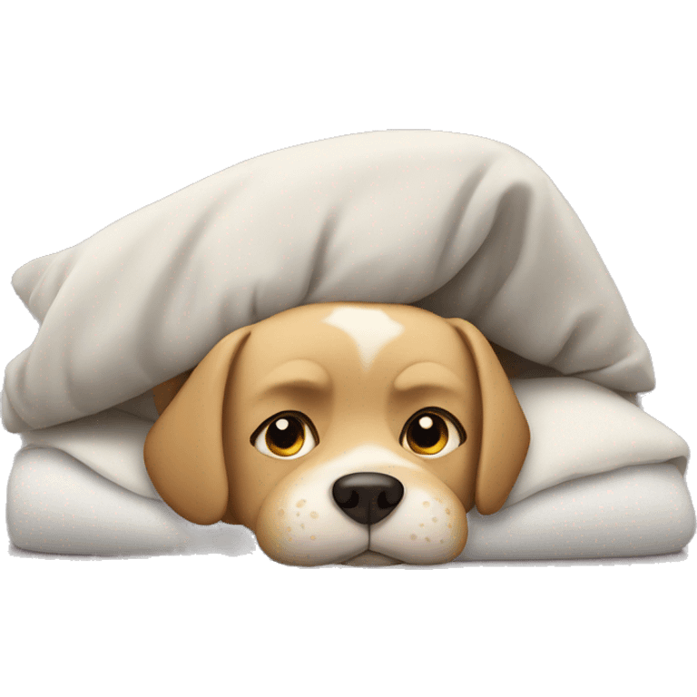 Dog in bed emoji