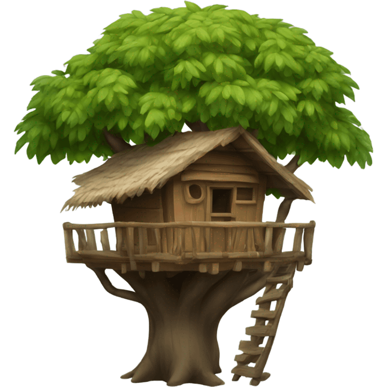 Tree hut emoji